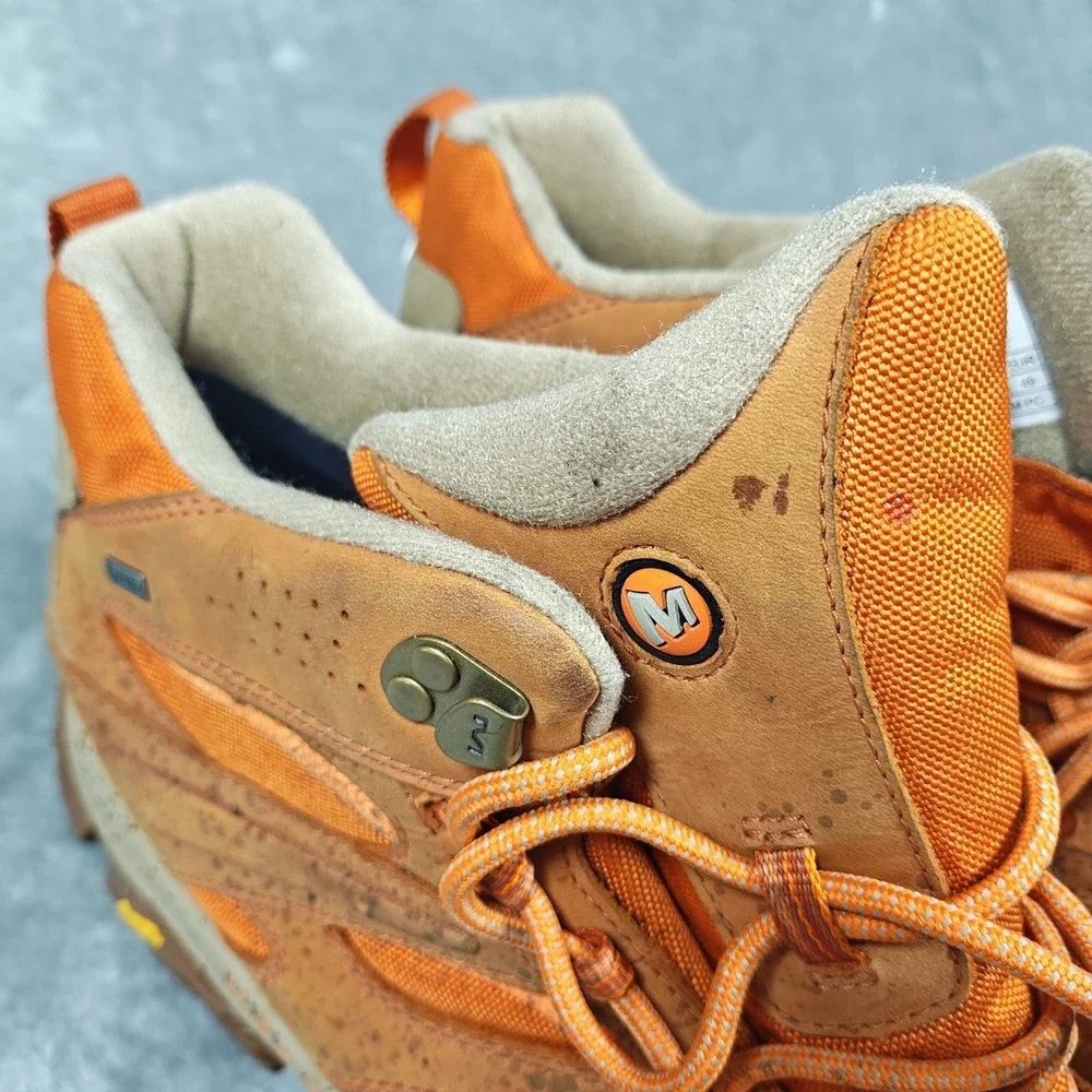 Merrell Moab 3 Boots Mens 14 Orange Burnish J036379 Waterproof Hiking ML036379